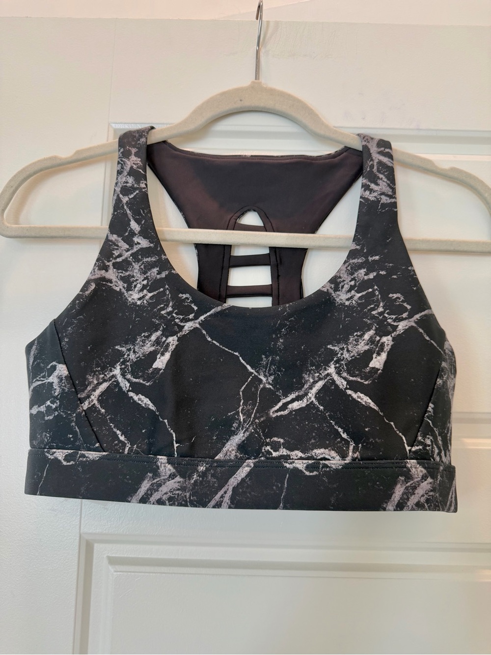 Soulcycle Black Marble Sports Bra Size M
